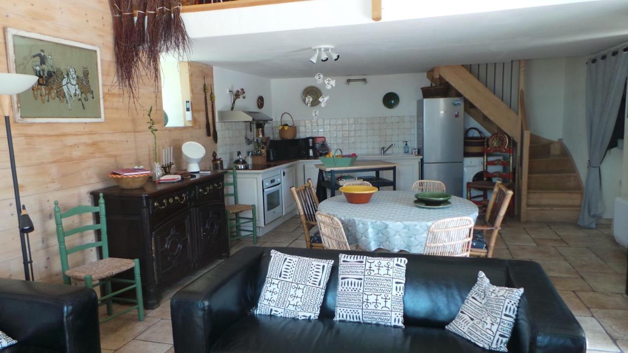Maison De Plain Pied Pour 4 Pers Piscine Lussan Lussan  ภายนอก รูปภาพ